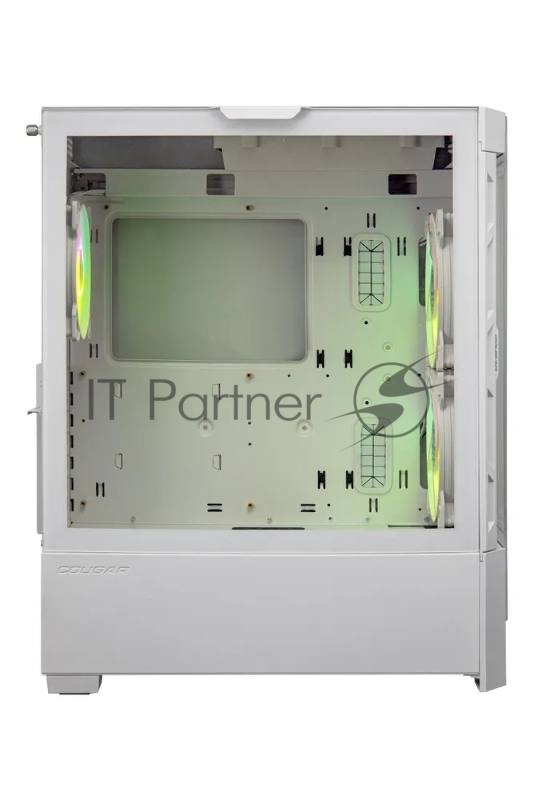 Корпус Cougar Airface RGB White, 2х140мм + 1x120mm ARGB Fan, ARGB Fan Hub, без БП, белый, ATX
