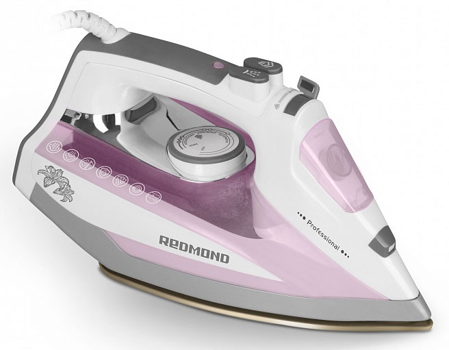 Утюг Redmond RI-D235 2200Вт белый/розовый