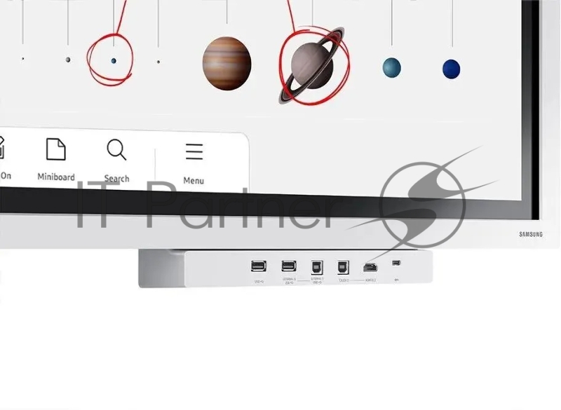 Панель Samsung 65 WM65B Flip Chart Pro белый E-LED BLU LED 8ms 16:9 HDMI матовая 4000:1 350cd 178гр/178гр 3840x2160 4K USB 40кг (RUS)