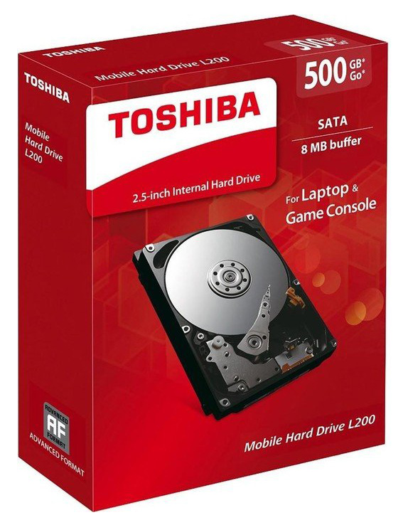 Жесткий диск Toshiba SATA-II 500Gb HDWJ105EZSTA L200 (5400rpm) 8Mb 2.5 Rtl
