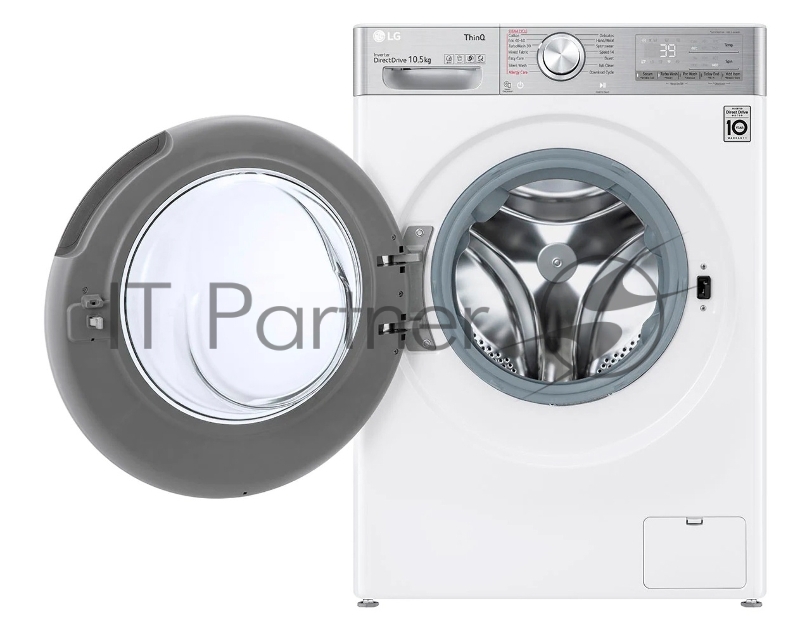 Стиральная машина LG F4WV910P2WE (Панель управления на Английском языке), класс: A загр.фронтальная макс.:10.5кг белый