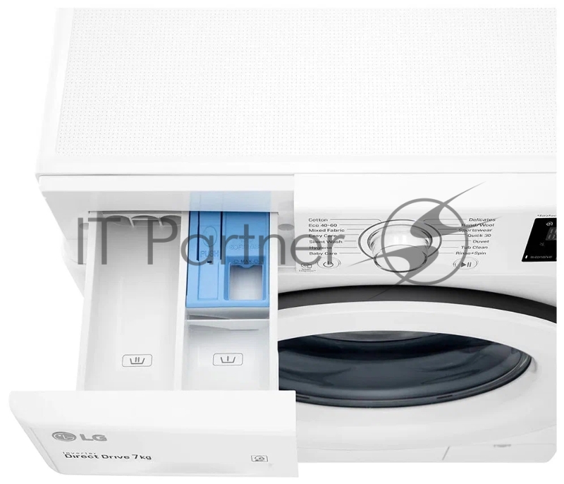 Стиральная машина LG F2WV3S7N3E (Панель управления на Английском языке), класс: D загр.фронтальная макс.:7кг белый