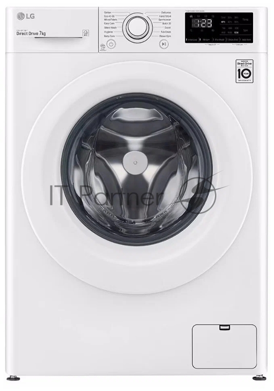 Стиральная машина LG F2WV3S7N3E (Панель управления на Английском языке), класс: D загр.фронтальная макс.:7кг белый