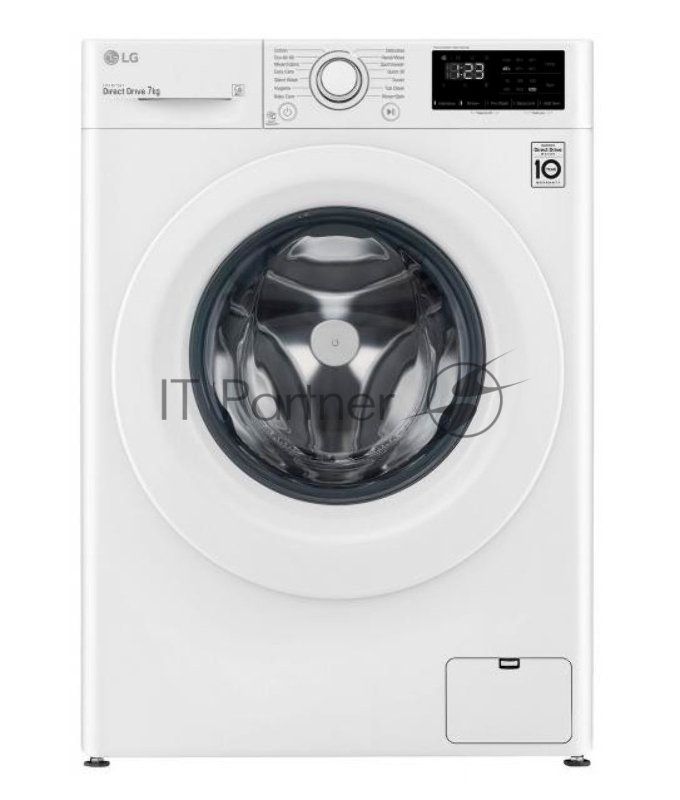 Стиральная машина LG F2WV3S7N3E (Панель управления на Английском языке), класс: D загр.фронтальная макс.:7кг белый