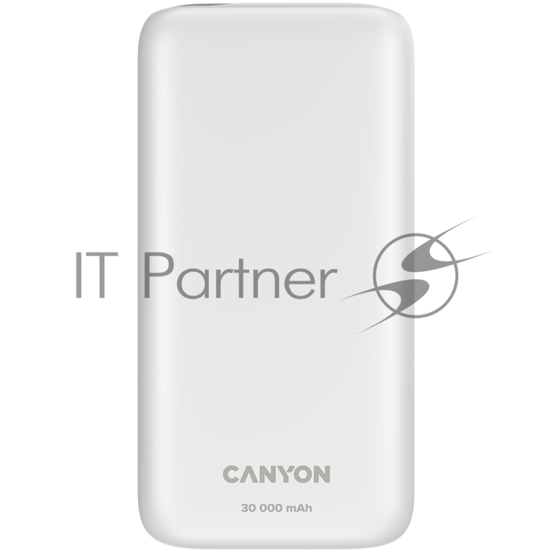 Мобильный аккумулятор CANYON PB - 301, Power bank 30000mAh Li-poly battery, Input Micro: DC5V/2A, 9V/2A Input Type c PD : DC5V/3A, 9V/2A, Output Type C PD:5V/3A,9V/2.2A,12V/1.5AOutput USB A1+USBA 2 : 5V3A,5V/4.5A,4.5V/5A,9V2A,12V1 quick cha