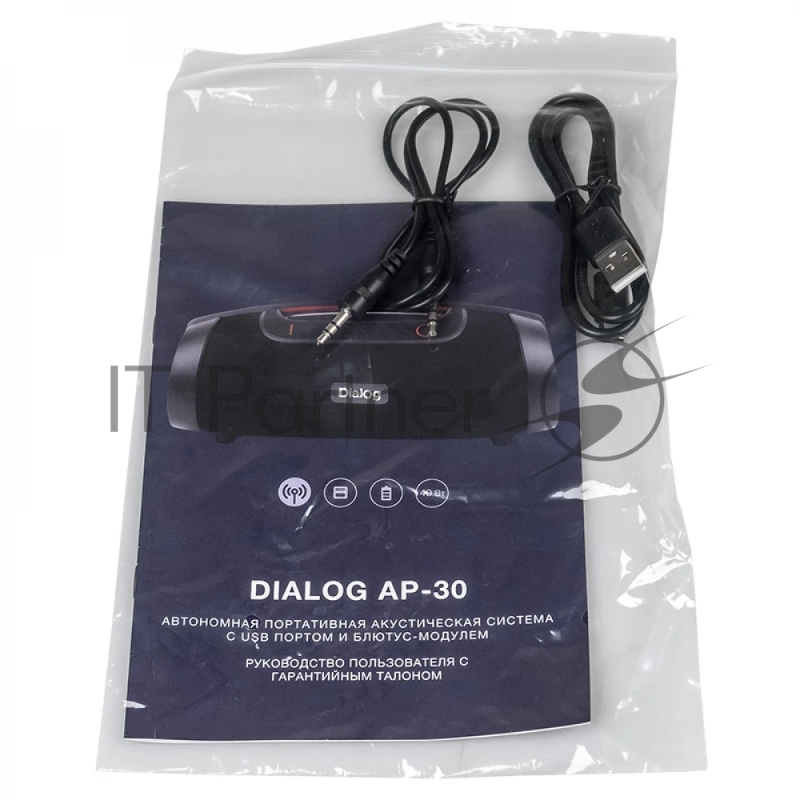 Акустическая колонка-труба Dialog Progressive AP-30 1.0, 40W RMS, Bluetooth, USB reader, LED