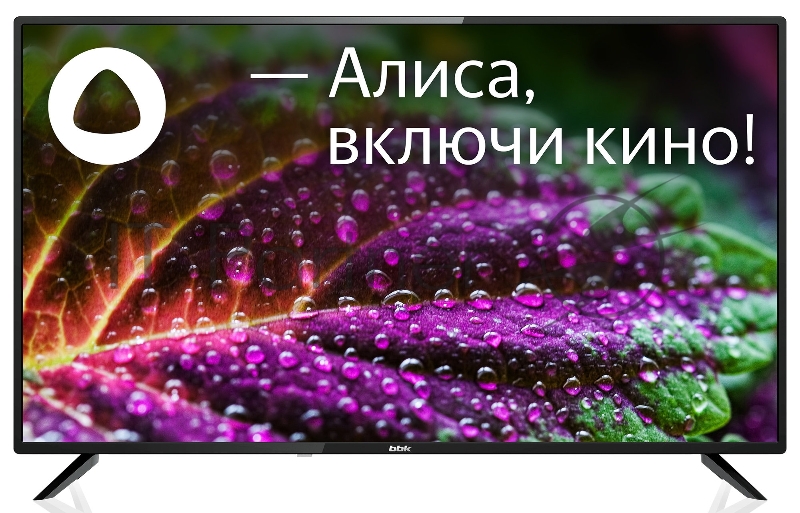 Телевизор LED BBK 40 40LEX-7202/FTS2C Яндекс.ТВ черный FULL HD 50Hz DVB-T2 DVB-C DVB-S2 WiFi Smart TV (RUS)