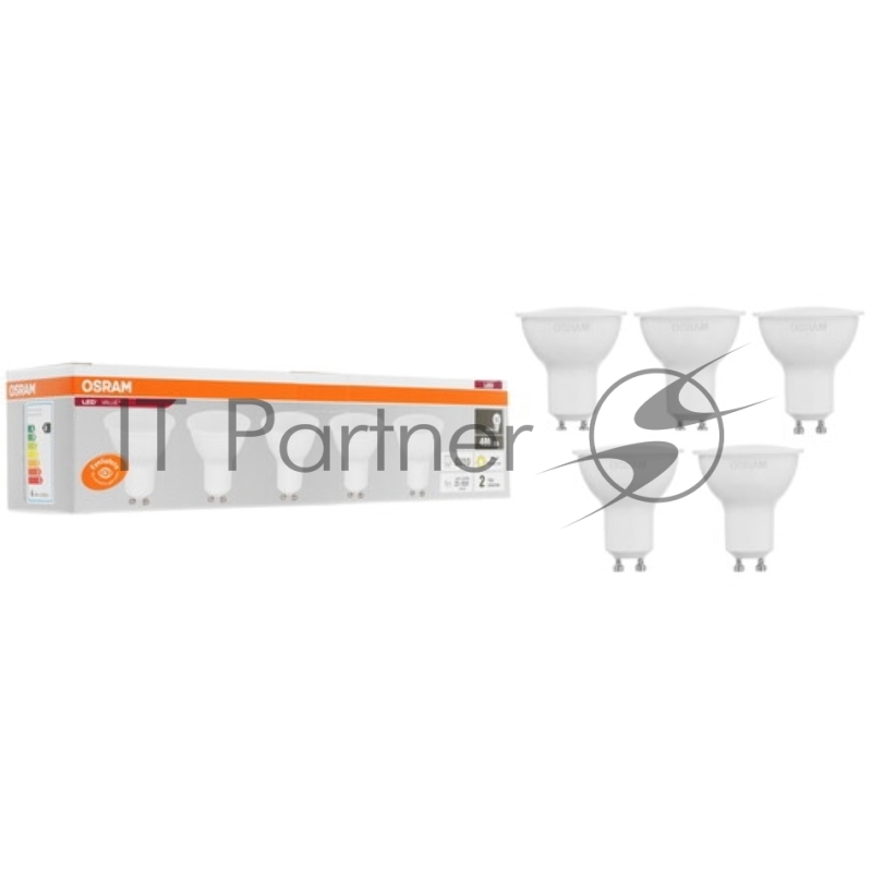 Лампа светодиодная LED Value LVPAR1650 6SW/830 230В GU10 10х1 RU OSRAM 4058075581449