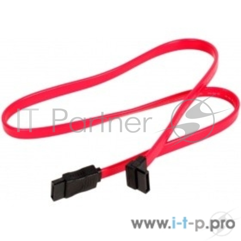 Кабель интерфейсный SATA Orient C910, 0.5 м, угловой, красный