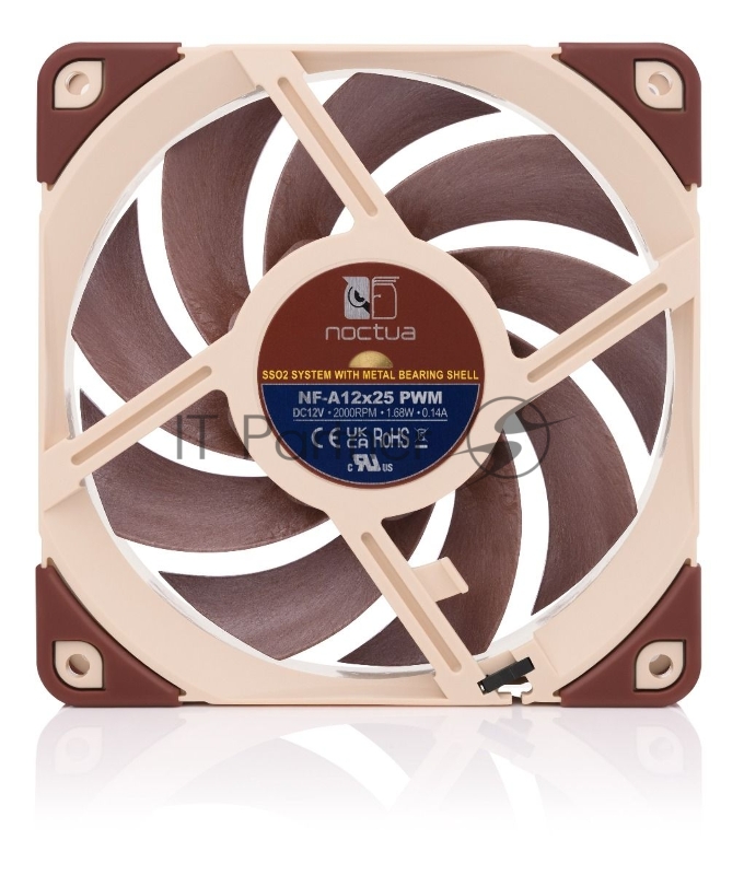 Кулер для корпуса 1 Ватт/ Noctua Case 120 (120x120x25, 1700-2000 об/мин, 22.6dBA, 4pin PWM)