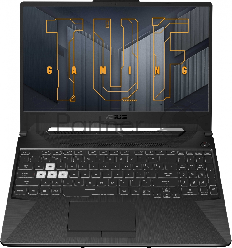 Ноутбук Asus TUF Gaming F15 FX506HEB-HN155 Core i5 11400H 8Gb SSD512Gb NVIDIA GeForce RTX 3050 Ti 4Gb 15.6 IPS FHD (1920x1080) noOS grey WiFi BT Cam (90NR0703-M04500)