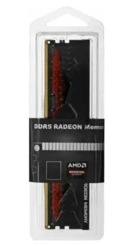 Оперативная память 32GB AMD Radeon™ DDR5 5200 DIMM Entertainment Series Black Gaming Memory R5S532G5200U2S Non-ECC, CL40, 1.1V, Heat Shield, RTL (R5S532G5200U2S)
