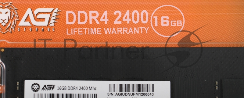 Память DDR4 16Gb 2400MHz AGi AGI240016UD138 UD138 RTL PC4-25600 DIMM 288-pin Ret