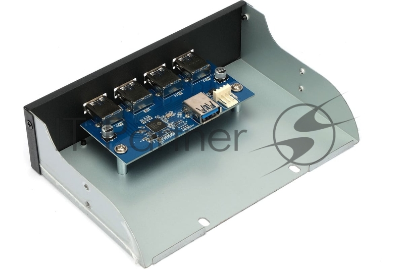 Планка USB 3.0 на переднюю панель 5.25 Gembird, FP5.25-USB3-4A, 4xUSB-A 3.0