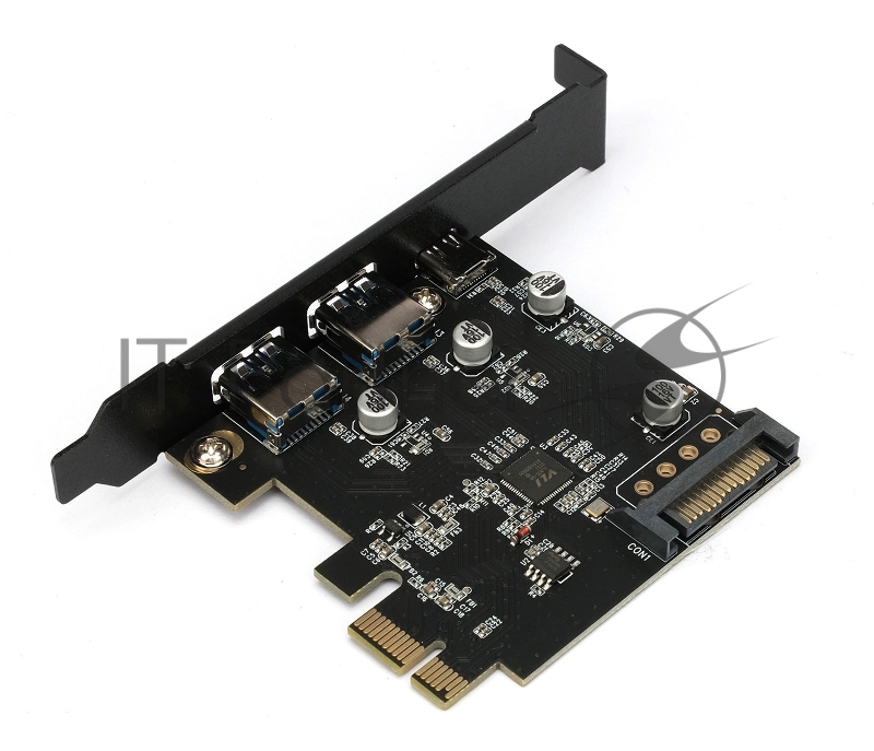 Контроллер USB 3.1 Gembird SPCR-03 в разъем PCI-e, 2xUSB-A + 1xType-C