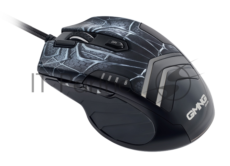 Мышь GMNG XM007 черный/красный оптическая (10000dpi) USB (7but)