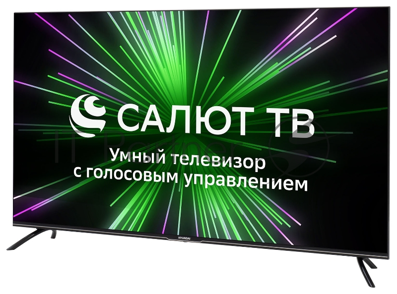 Телевизор LED Hyundai 50 H-LED50BU7000 Салют ТВ Frameless черный 4K Ultra HD 60Hz DVB-T DVB-T2 DVB-C DVB-S DVB-S2 USB WiFi Smart TV