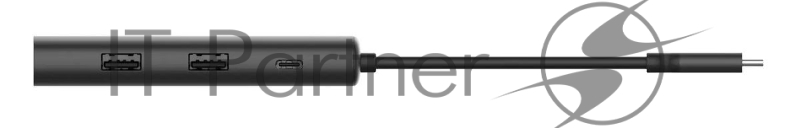 Разветвитель USB-C A4Tech DST-80C 2порт. серый