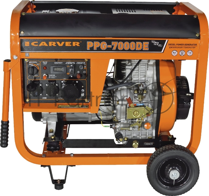Генератор Carver PPG- 7000DE 6.3кВт