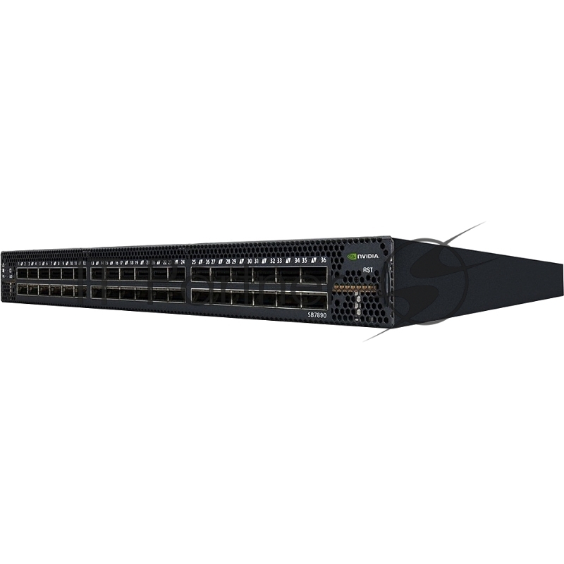 Коммутатор Infiniband/ Switch-IB(TM) 2 based EDR InfiniBand 1U Switch, 36 QSFP28 ports, 2 Power Supplies (AC), unmanaged, standard depth, P2C airflow, Rail Kit