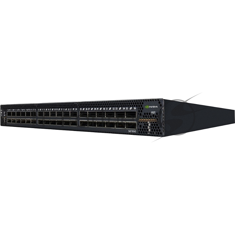 Коммутатор Infiniband/ Switch-IB(TM) 2 based EDR InfiniBand 1U Switch, 36 QSFP28 ports, 2 Power Supplies (AC), unmanaged, standard depth, P2C airflow, Rail Kit