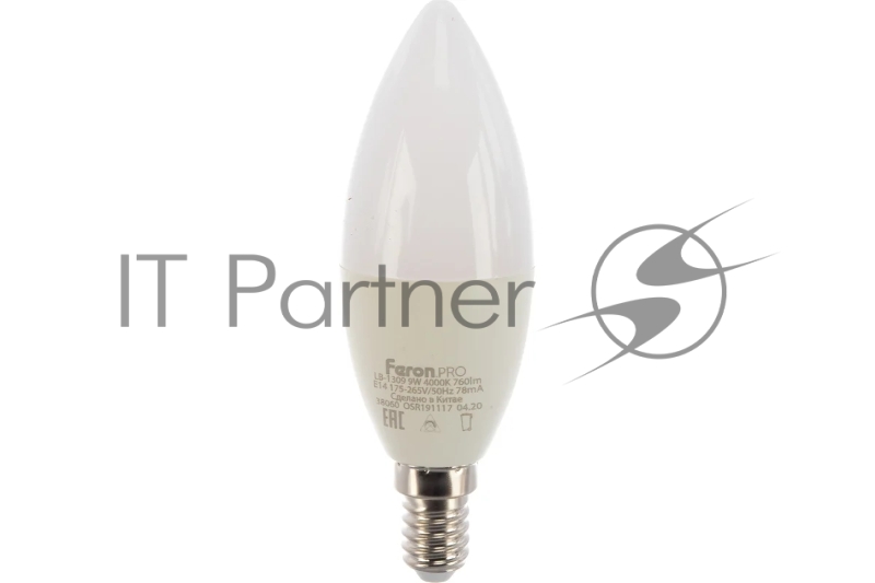 Лампа светодиодная LED 9вт Е14 белый матовая свеча Feron.PRO