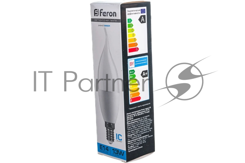 Лампа светодиодная LED 13вт Е14 дневной матовая свеча на ветру