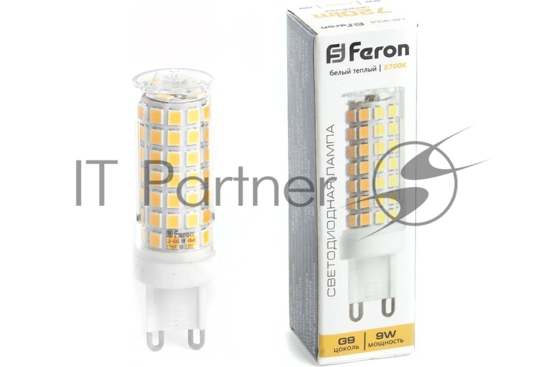 Лампа светодиодная LED 9вт 230в G9 теплый капсульная