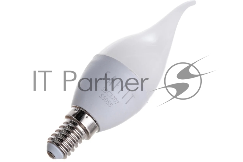 Лампа светодиодная LED 7вт Е14 белый матовая свеча на ветру