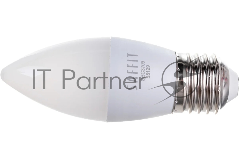 Лампа светодиодная LED 9вт Е27 белый матовая свеча