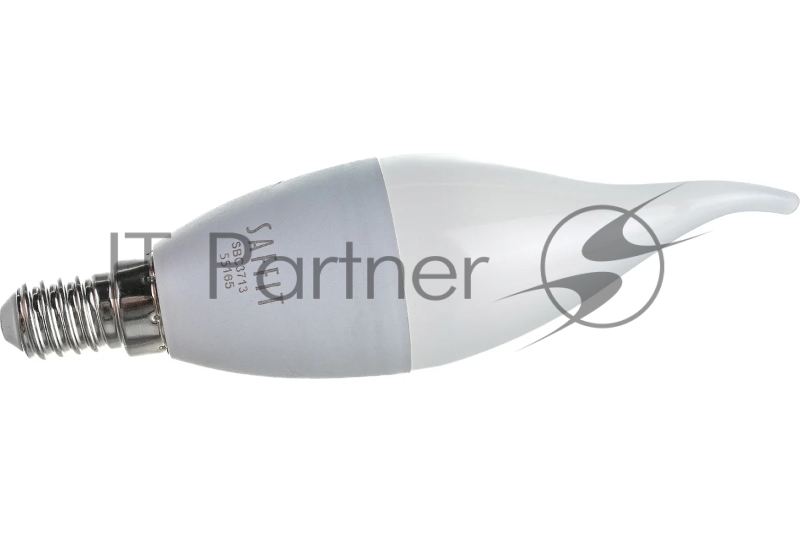 Лампа светодиодная LED 13вт Е14 белый матовая свеча на ветру