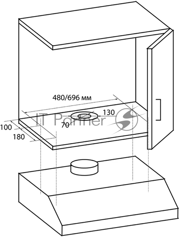 Вытяжка NORDFROST AS 6040 W