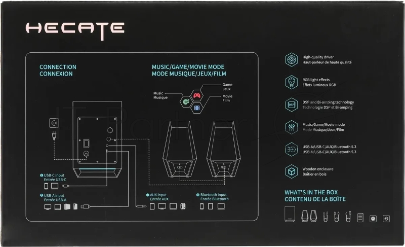 Колонки Edifier G1500 MAX 2.1 черный 30Вт BT