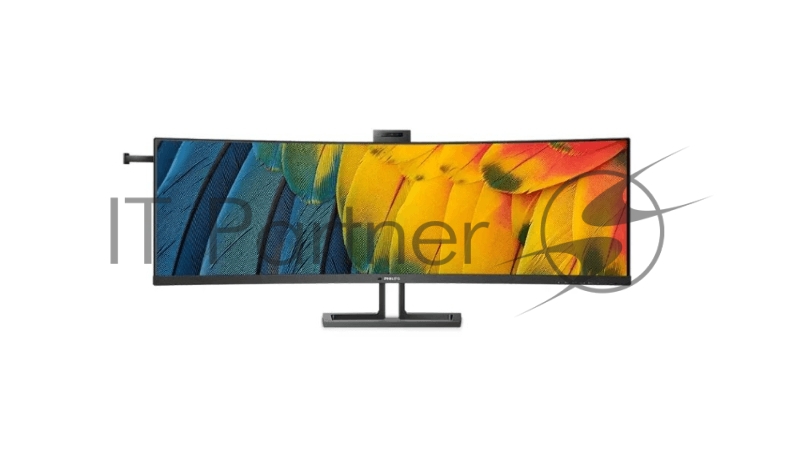 МОНИТОР 45 PHILIPS 45B1U6900CH/00 Black (VA, изогнутый, 5120x1440, 4 ms, 178°/178°, 450 cd/m, 80M:1, +2xHDMI 2.0, +DP)