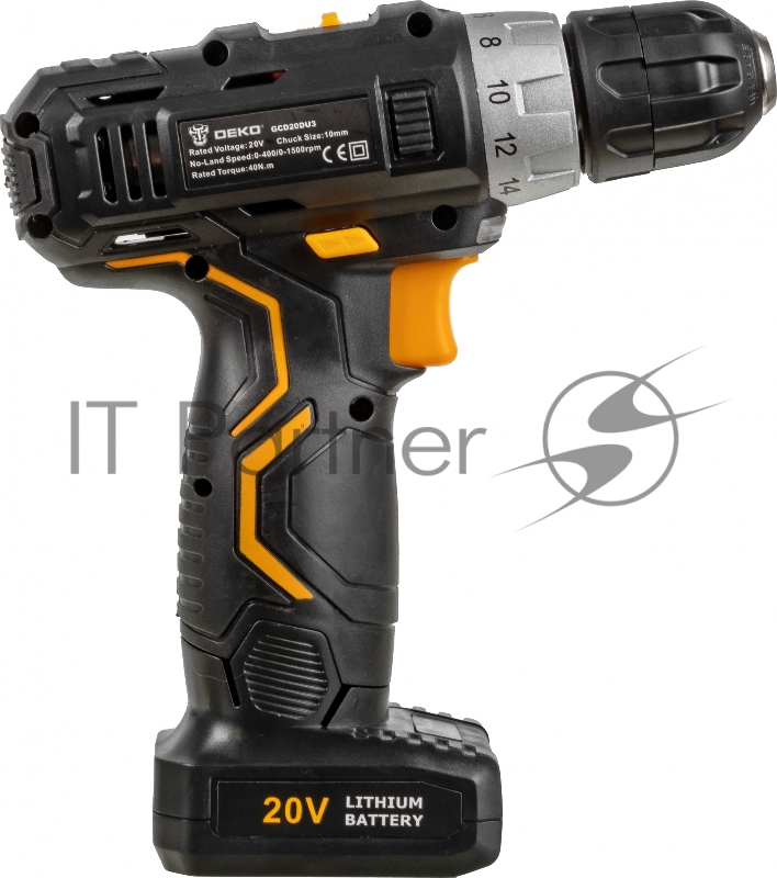 Дрель-шуруповерт Deko GCD20DU3 SET 4 аккум. патрон:быстрозажимной (кейс в комплекте)