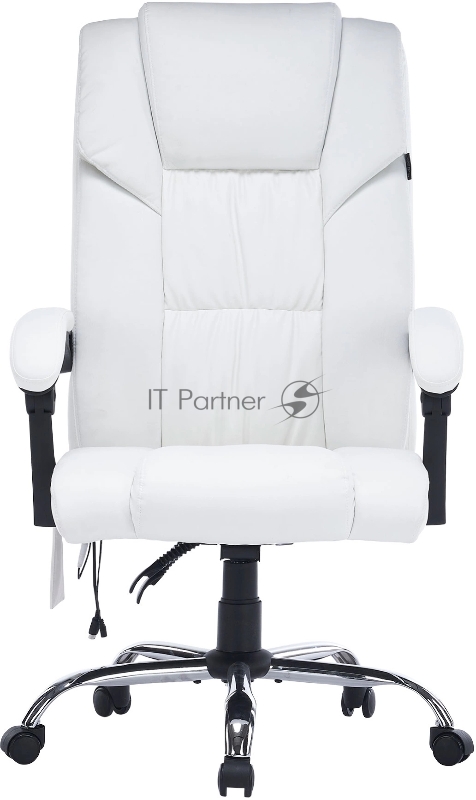Кресло Cactus CS-CHR-OC02M-WT белый эко.кожа крестов. сталь