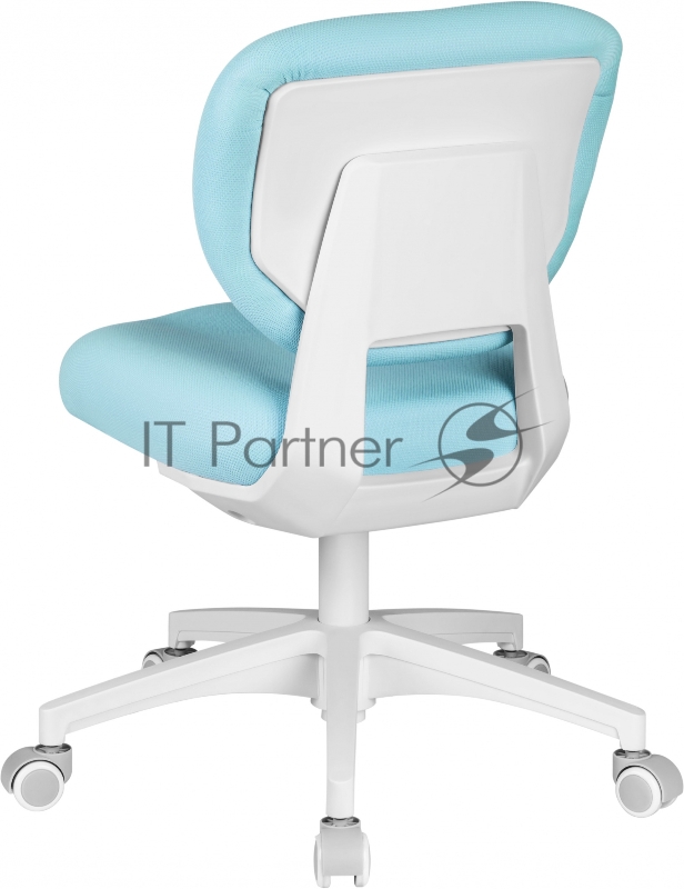 Кресло детское Cactus CS-CHR-3594BL голубой крестов. пластик белый