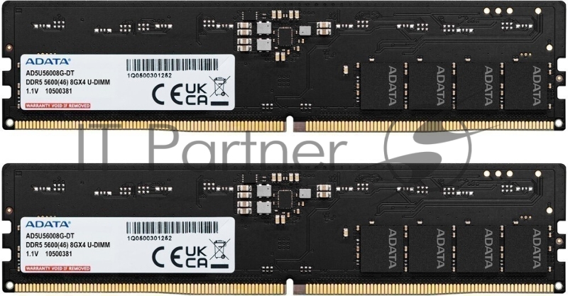 Модуль памяти DIMM 16GB DDR5-5600 AD5U56008G-DT ADATA