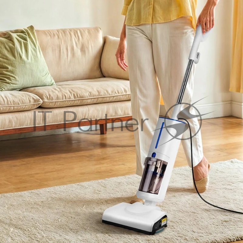 Пылесос паровой Kitfort КТ-5157-3 1000Вт белый/синий