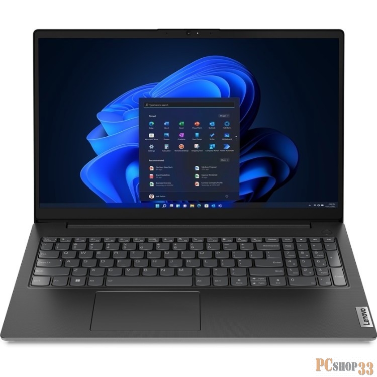 Ноутбук Lenovo V15 G3 IAP Core i7 1255U 8Gb SSD512Gb Intel Iris Xe graphics 15.6 TN FHD (1920x1080) noOS black WiFi BT Cam (82TT001TRU)