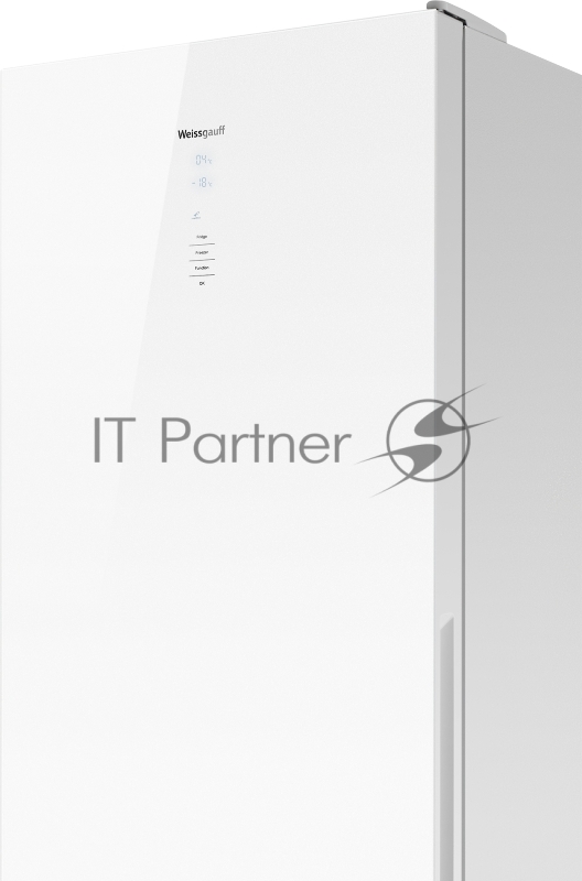 Холодильник Weissgauff WRK 1850 D Full NoFrost White Glass 2-хкамерн. белое стекло (двухкамерный)