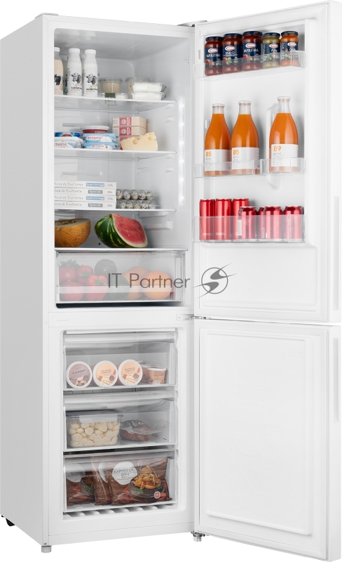 Холодильник Weissgauff WRK 1850 D Full NoFrost White Glass 2-хкамерн. белое стекло (двухкамерный)