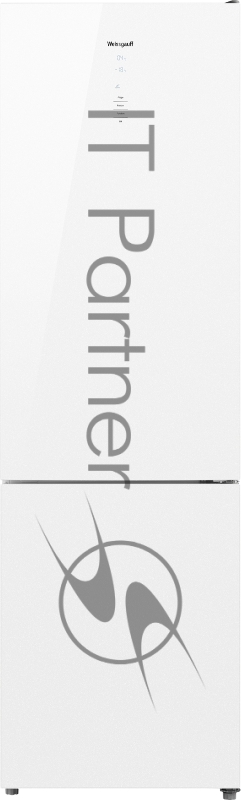 Холодильник Weissgauff WRK 1850 D Full NoFrost White Glass 2-хкамерн. белое стекло (двухкамерный)