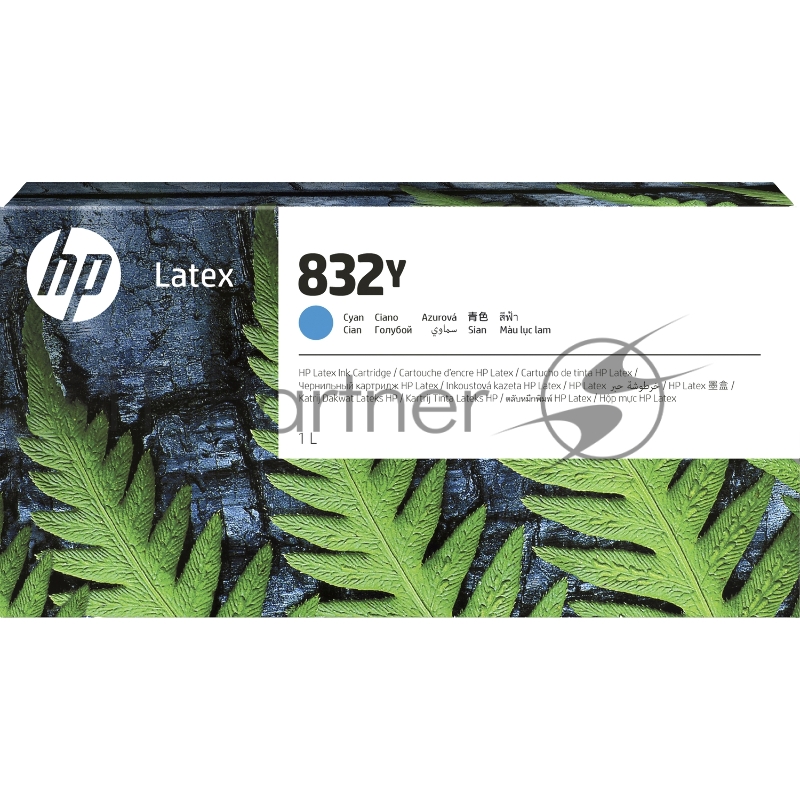 Картридж HP 832Y 1L Cyan Latex Ink Cartridge
