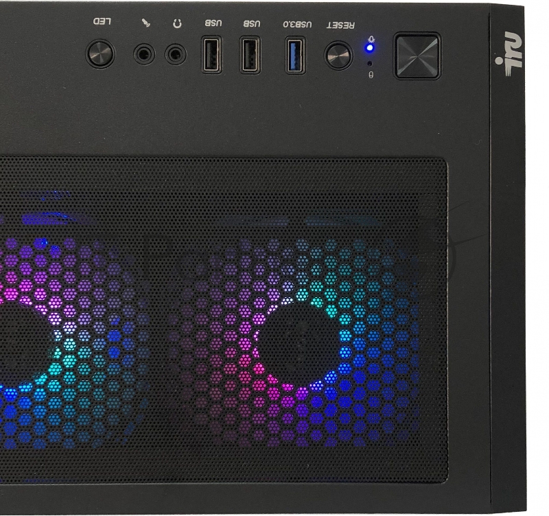 Компьютер IRU Game 710Z6GP MT i7 12700K (3.6) 32Gb SSD1Tb RTX4090 24Gb Free DOS GbitEth 1000W черный (1969345)