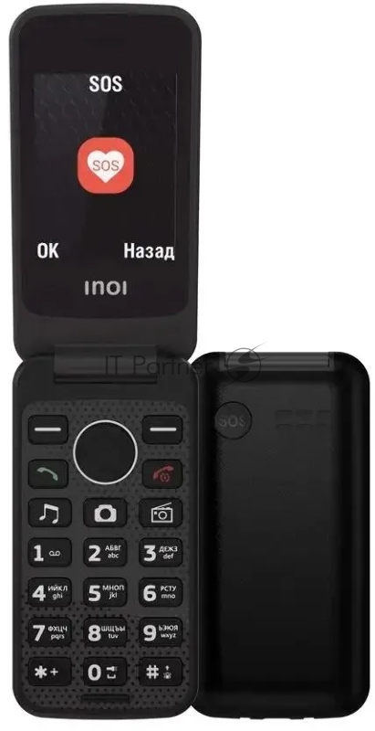 Мобильный телефон INOI 247B DC Black RU