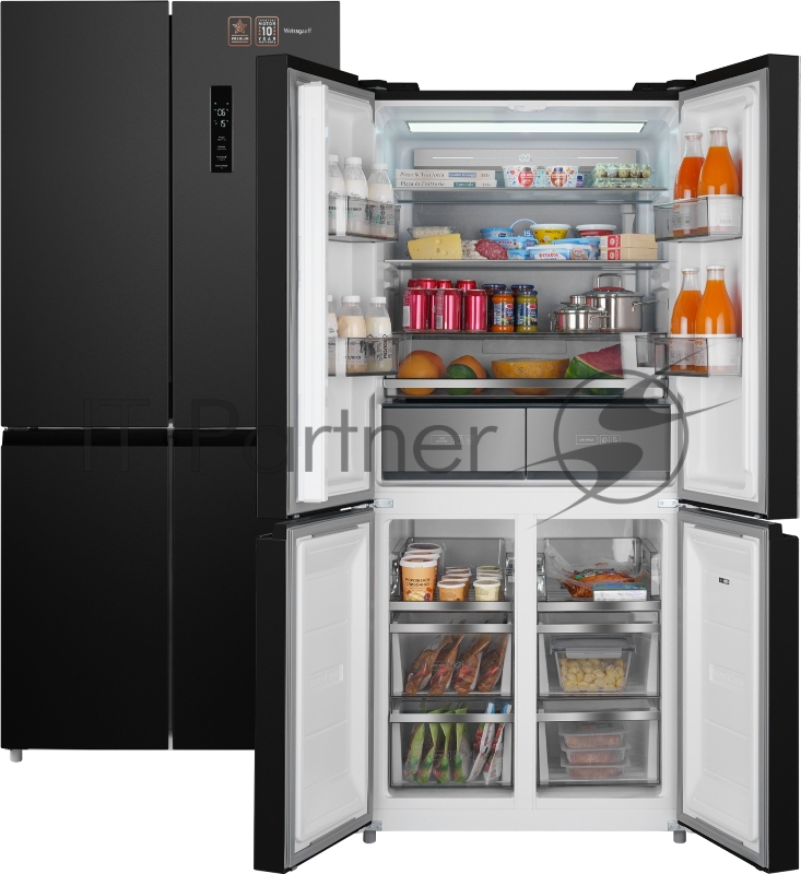 Холодильник Weissgauff WCD 590 NoFrost Inverter Premium Biofresh Dark Inox