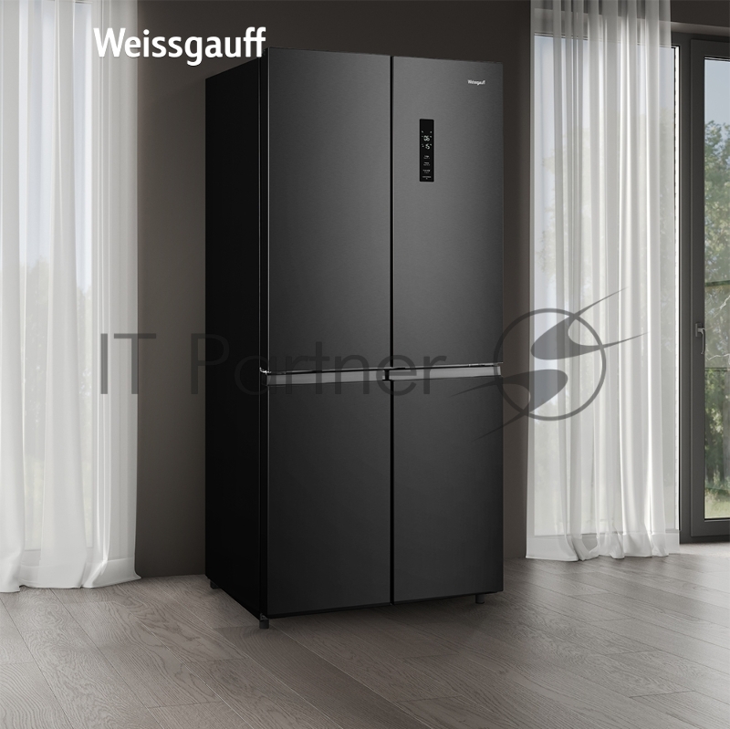 Холодильник Weissgauff WCD 590 NoFrost Inverter Premium Biofresh Dark Inox