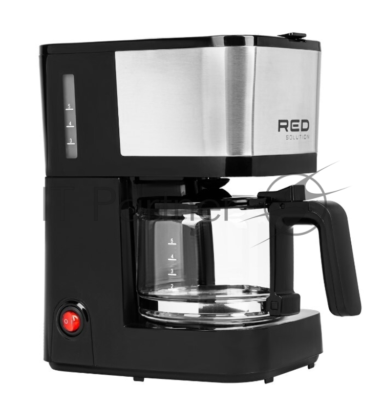 Кофеварка капельная Red Solution RCM-M1528 600Вт черный/серебристый