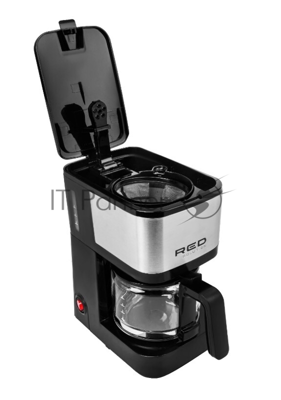 Кофеварка капельная Red Solution RCM-M1528 600Вт черный/серебристый
